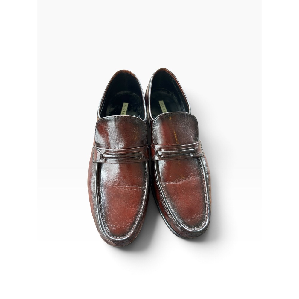 Florsheim Penny Loafers 12 D Burgundy Leather Classic Dress Shoes